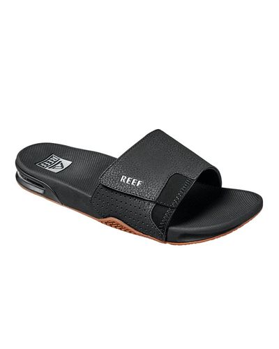 Reef Fanning Slide - Black Silver&nbsp;
