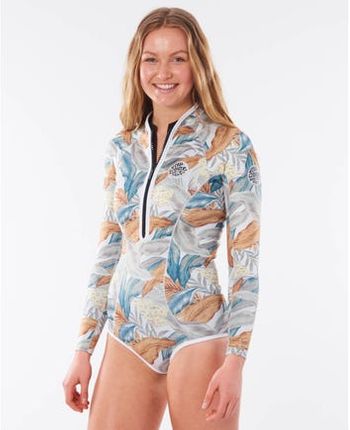 Rip Curl G Bomb Long Sleeve  Hi Cut Spring Suit - Green