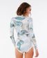 Rip Curl G-Bomb Long Sleeve Springsuit- White/Coastal Palms