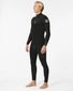 Rip Curl Dawn Patrol Back Zip Steamer 3/2 - Black