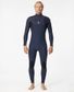 Rip Curl Dawn Patrol Chest Zip Steamer 4/3- Navy