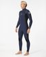 Rip Curl Dawn Patrol Chest Zip Steamer 4/3- Navy