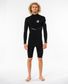 Rip Curl E-Bomb Zip Free Long Sleeve Springsuit  2/2 mm  - Black