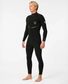 Rip Curl E-Bomb E7 Back Zip Steamer 3/2 - Black