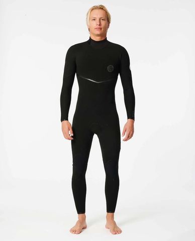 Rip Curl E-Bomb E7 Back Zip Steamer 3/2 - Black