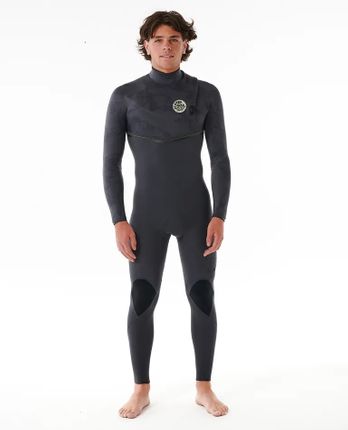 Rip Curl E-Bomb E7 Zip Free Steamer 3/2 - Charcoal