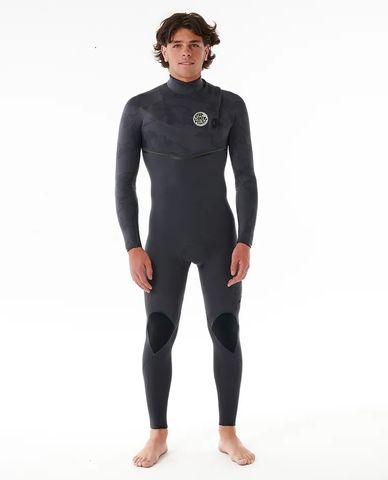 Rip Curl E-Bomb E7 Zip Free Steamer 3/2 - Charcoal