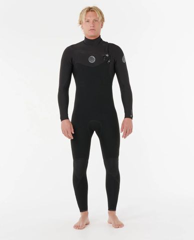 Rip Curl Flashbomb 4/3 Chest Zip Fullsuit Wetsuit - Black