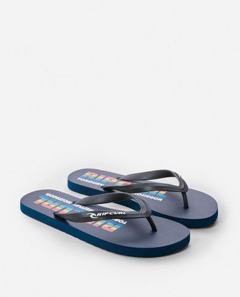 Rip Curl Icons of Surf Bloom Flip Flops - Navy/Red