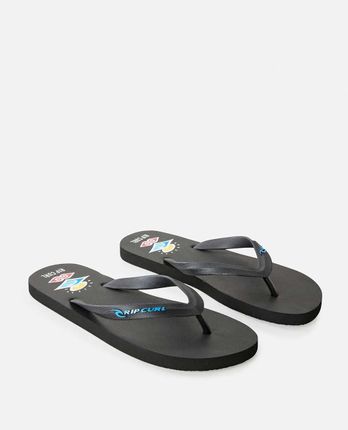 Rip Curl Icons of Surf Bloom Flip Flops - Black/Blue