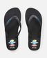 Rip Curl Icons of Surf Bloom Flip Flops - Black/Blue