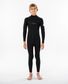 Rip Curl Junior Dawn Patrol Chest Zip 3/2 Wetsuit - Black