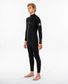 Rip Curl Junior Dawn Patrol Chest Zip 3/2 Wetsuit - Black