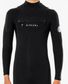 Rip Curl Junior Dawn Patrol Chest Zip 3/2 Wetsuit - Black