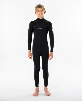 Rip Curl Junior Dawn Patrol Chest Zip 4/3 - Black