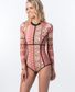 Rip Curl Saffron Skies Uvt Surf Suit - Rust