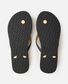 Rip Curl Premium Surf Script Wave Bloom Flip Flops - Black/Gold