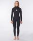 Rip Curl Womens Dawn Patrol 3/2 Chest Zip - Black