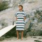 Slowtide Oso Extra-Warm Poncho - White & Blue 