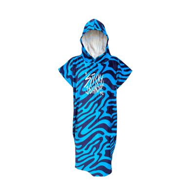 Sticky Johnson Hooded Towel - Swirl Trip Blue