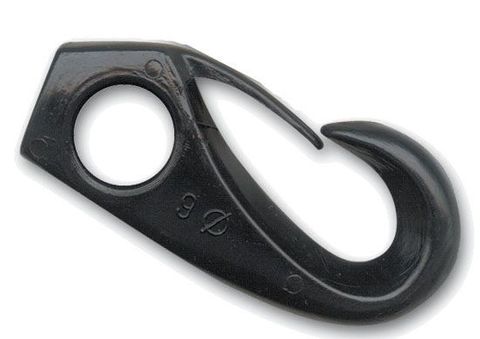 BLACK NYLON SHOCK CORD HOOK - SUITS 5MM
