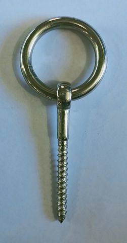 LAG RING BOLT 6MM 55MM LOOSE RING SS316