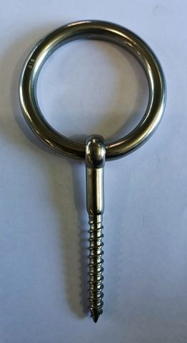 LAG RING BOLT 10MMX80MM LOOSE RING SS316