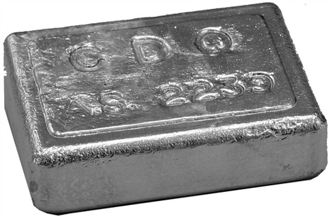 ANODE HULL BLOCK 100X75X25 1.2KG N/STR