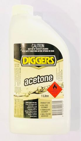 DIGGERS ACETONE 1LTR