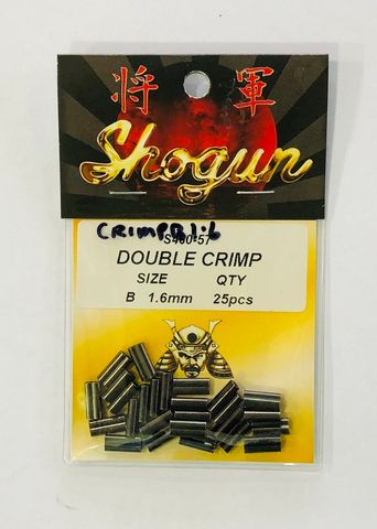 1.6MM BRASS DOUBLE CRIMP PKT25