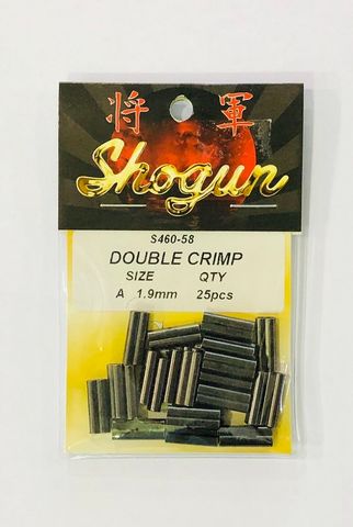 1.9MM BRASS DOUBLE CRIMP PKT25