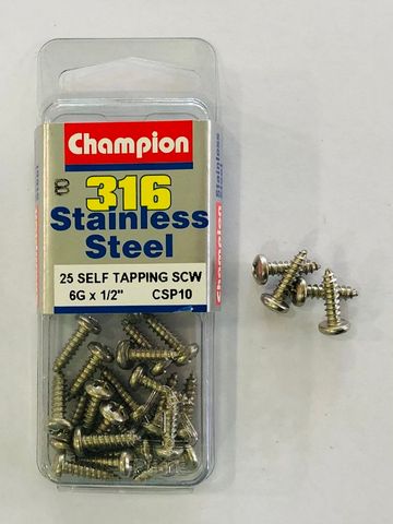 SELF TAPP SCREWS -PAN 6G X1/2