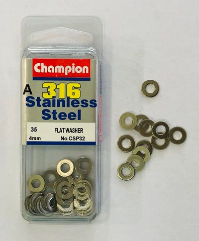 FLAT WASHERS 4MM