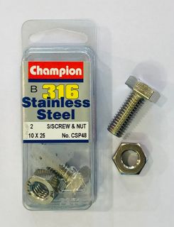 SET SCREWS & NUTS 10 x 25