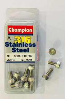 M5 x 10 SOCKET HEAD SCREWS