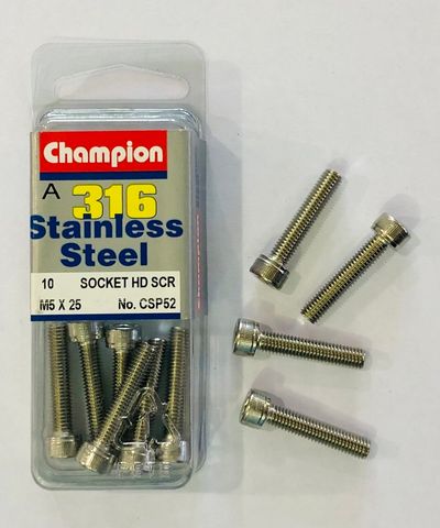 *M5 x 25 SOCKET HEAD SCREWS