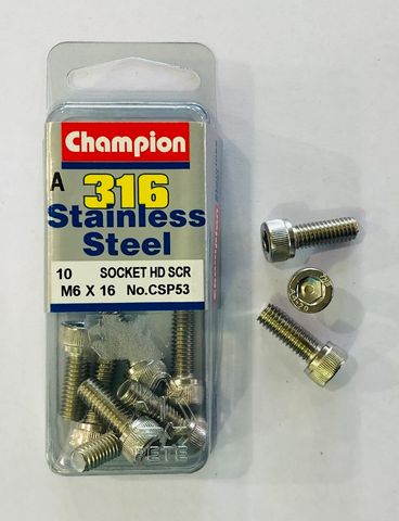 *M6 x 16 SOCKET HEAD SCREWS