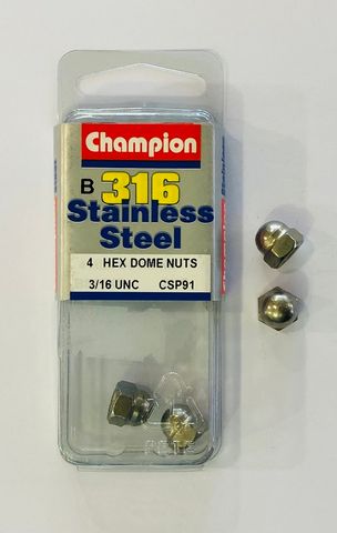 3/16 UNC DOME NUTS 316
