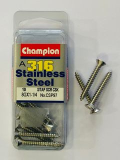 *8G x 1 1/4 S/TAPP SCREWS C/SUNK