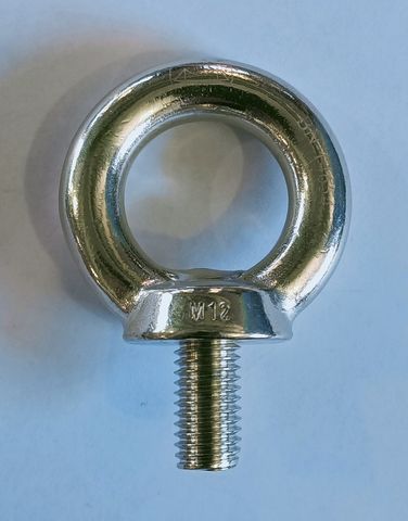 EYE BOLT COLLARED M12 SS316