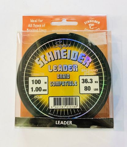 SCHNEIDER LEADER LINE 80LBx100M (GREEN)