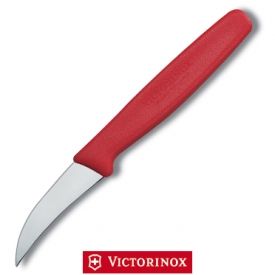 VICTORINOX PARING KNIFE CURVED (RED)