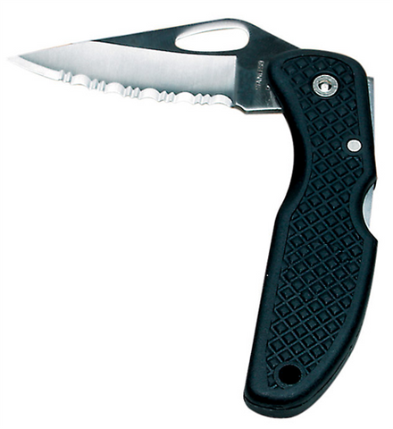 FOLDING BOWIE KNIFE - 7.5CM ORANGE