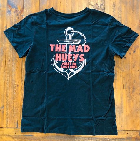 MAD HUEYS FIRST IN TEE BLK XL