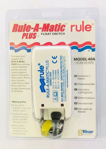 RULE A MATIC PLUS FLOAT SWITCH 20AMP