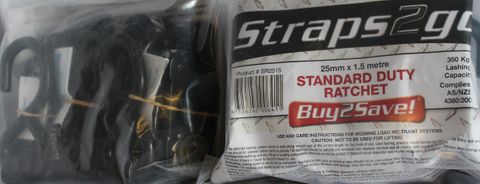 RATCHET STRAPS 25MM X 1.5MTR (IMPORT)