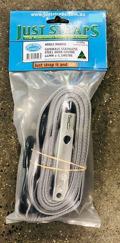 GUNWALE TIEDOWN S/S W/LOCK 44MM 5.5M