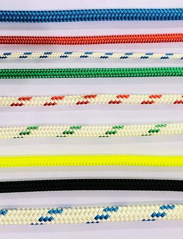 8MM D/BRAID SOLID FLURO PER METRE