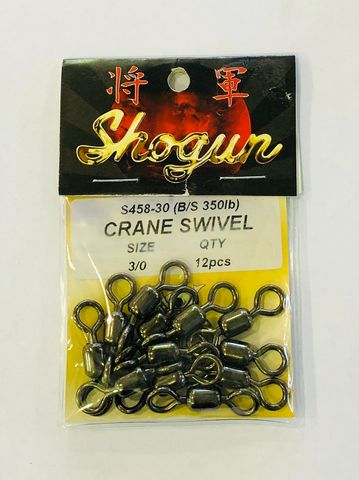 SWIVEL - BLACK CRANE 3/0 - PKT 12