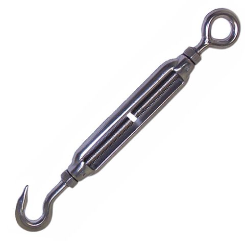 S/S TURNBUCKLE 6MM HOOK EYE